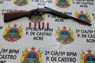 Foragido é preso com arma de fogo