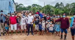 Jenilson leva a campanha Máscaras pela Vida para os Kaxinawá do Jordão