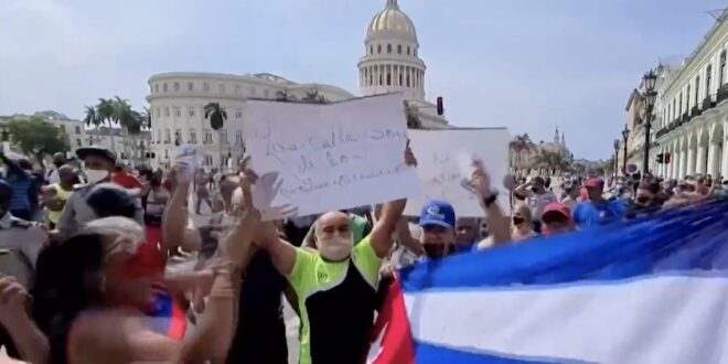 Manifestações em Cuba: presidente diz que são pessoas pagas por agências norte-americanas