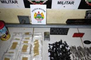PM prende homem com droga e arma no bairro Novo Calafate
