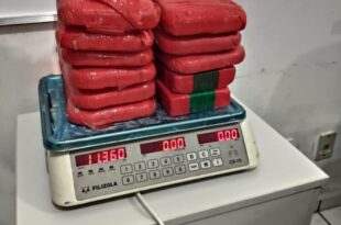 Duas pessoas são presas com 11 quilos de pasta base de cocaína