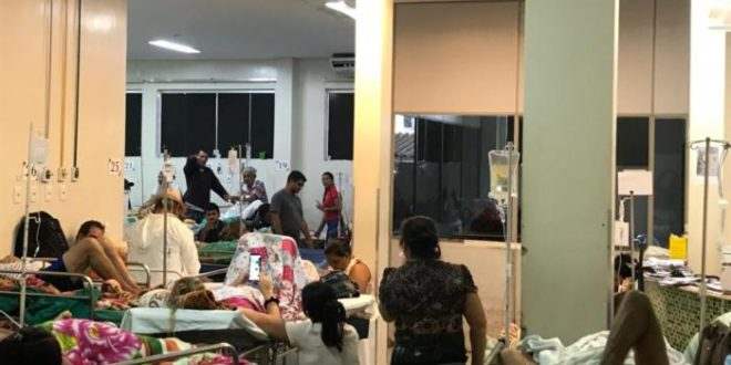 Caos no Pronto Socorro de Rio Branco com pacientes nos corredores, falta de gaze, luvas e sem condições de funcionamento