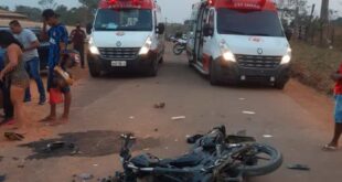 Acidente com motos deixa 4 feridos em estado grave; um está entubado no PS de Rio Branco