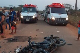 Acidente com motos deixa 4 feridos em estado grave; um está entubado no PS de Rio Branco