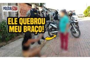 PM no AC mostra cenas de ocorrência para capturar marido que violentou esposa: “Quebrou meu braço”