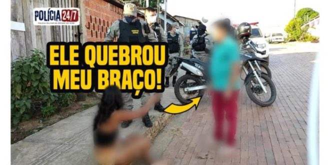 PM no AC mostra cenas de ocorrência para capturar marido que violentou esposa: “Quebrou meu braço”