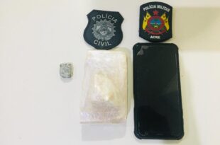 Polícia apreende cocaína e prende integrante de facção acusado de tráfico em Feijó
