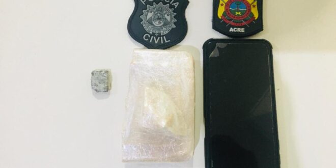 Polícia apreende cocaína e prende integrante de facção acusado de tráfico em Feijó