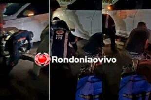 Motociclista é arrastado por carro em grave acidente na BR-364