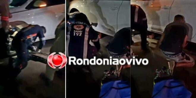 Motociclista é arrastado por carro em grave acidente na BR-364