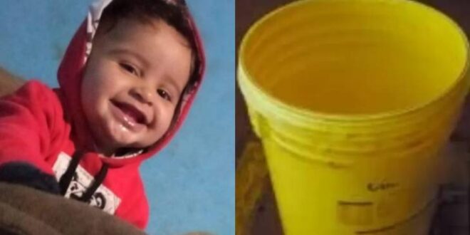 Tragédia: bebê de 9 meses morre afogado após cair dentro de balde; cena comove
