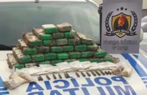 Com ajuda de cães farejadores, PM apreende 24 kg de drogas e munições no Preventório