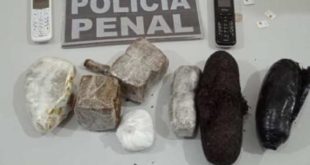 No presídio de Sena, policiais apreendem 02 celulares e 164 gramas de entorpecentes