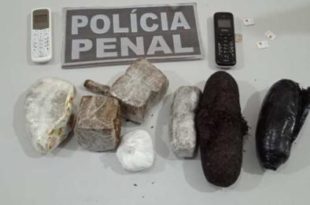 No presídio de Sena, policiais apreendem 02 celulares e 164 gramas de entorpecentes