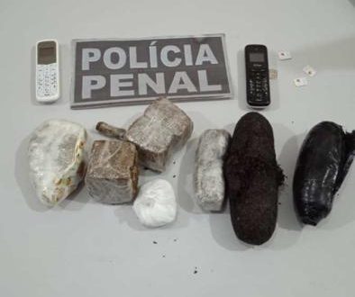 No presídio de Sena, policiais apreendem 02 celulares e 164 gramas de entorpecentes