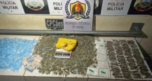 PM apreende grande quantidade e variedade de drogas em casa na Vila Betel