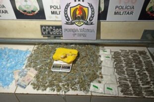 PM apreende grande quantidade e variedade de drogas em casa na Vila Betel
