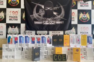 Polícias militares apreendem 85 aparelhos celulares em rodovia no interior do Acre