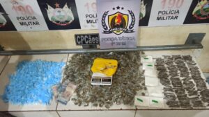 Três são presos com grande quantidade de droga enterrada no quintal
