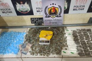 Três são presos com grande quantidade de droga enterrada no quintal