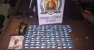 PM prende dois homens e apreende um adolescente com mais de 100 ‘trouxinhas’ de cocaína na Vila Betel