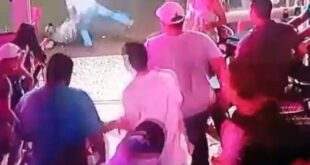 Vídeo: após bater em mulher, homem leva surra em bar
