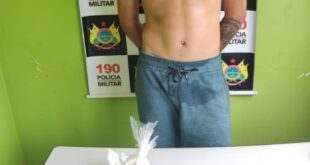 Em Tarauacá, traficante fica nervoso ao ver PM e arremessa droga no quintal do vizinho