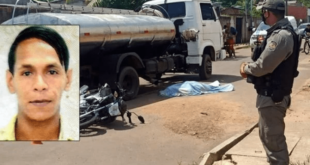Motociclista é esmagado por caminhão-pipa em acidente no Acre