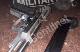 Cinco são presos com pistola municiada na Estrada de Porto Acre