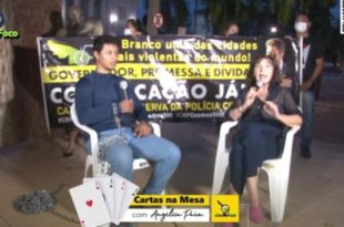 Cartas na Mesa: Entrevista com Jorge Souza acorrentado em frente ao palácio