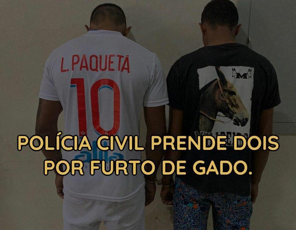Polícia Civil prende duas pessoas pelo crime de furto de gado em Feijó 2 Polícia Civil prende duas pessoas pelo crime de furto de gado em Feijó