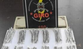 Jovem é presa com com 60 barras de maconha em bairro de Rio Branco