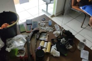 8º BPM apreende armas de fogo e entorpecente na cidade de Manoel Urbano
