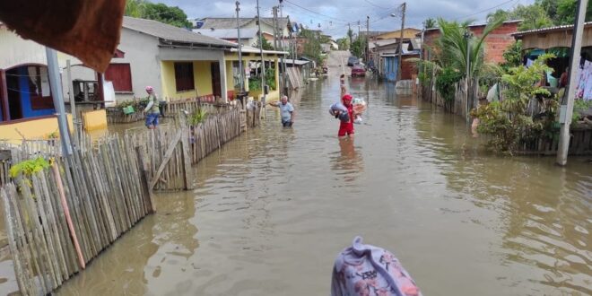 Cheia do Rio Juruá atinge 28 mil pessoas em Cruzeiro do Sul