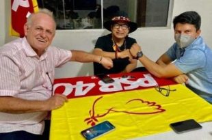 Jenilson Leite recebe líder indígena Joaquim Tashka para conversa sobre o futuro dos povos indígenas do Acre