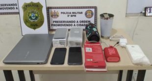 Polícia apreende autor de furto em Sena em flagrante e recupera produtos; vídeo