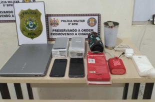 Polícia apreende autor de furto em Sena em flagrante e recupera produtos; vídeo