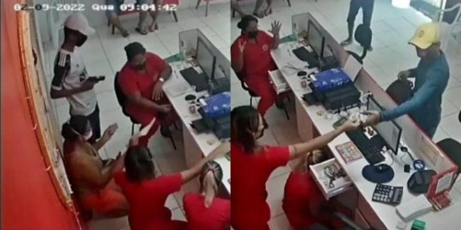 Vídeo: criminosos invadem clínica médica na Capital, rendem funcionários e fogem de bicileta