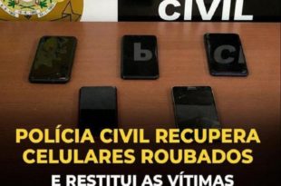Em Cruzeiro do Sul, Polícia Civil recupera celulares roubados e devolve às vítimas