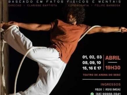 Espetáculo Cabo de Guerra em cartaz no teatro do Sesc, em abril