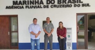 Marinha do Brasil agradece emenda de Mara Rocha para construção da nova sede da Agência Fluvial de Cruzeiro do Sul
