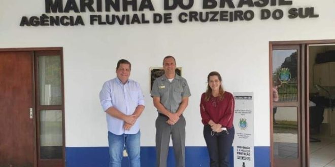Marinha do Brasil agradece emenda de Mara Rocha para construção da nova sede da Agência Fluvial de Cruzeiro do Sul