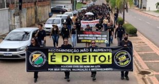 Semana inicia com manifestação da Polícia Civil