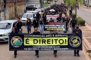 Semana inicia com manifestação da Polícia Civil