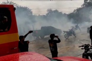 Gladson usou a força policial com bombas, spray de pimenta e ameças de prisão contra manifestantes do Pentecostes, afirma internauta