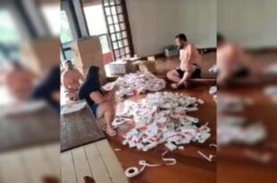Quadrilha produz autoteste falso de covid-19 no chão de casa