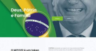 Site bolsonarista viola lei com venda de token 'MITO22' para financiar campanha