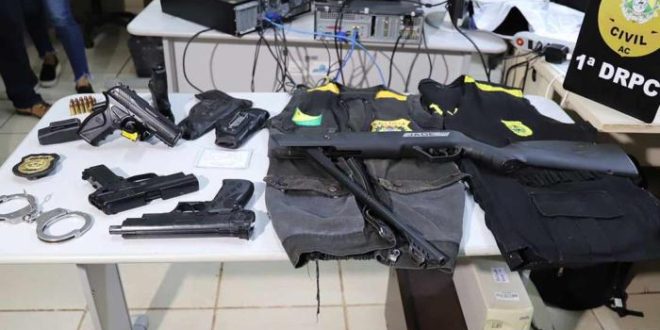 Homem que se passava por policial e atirou para cima em rua de casa noturna é preso no AC