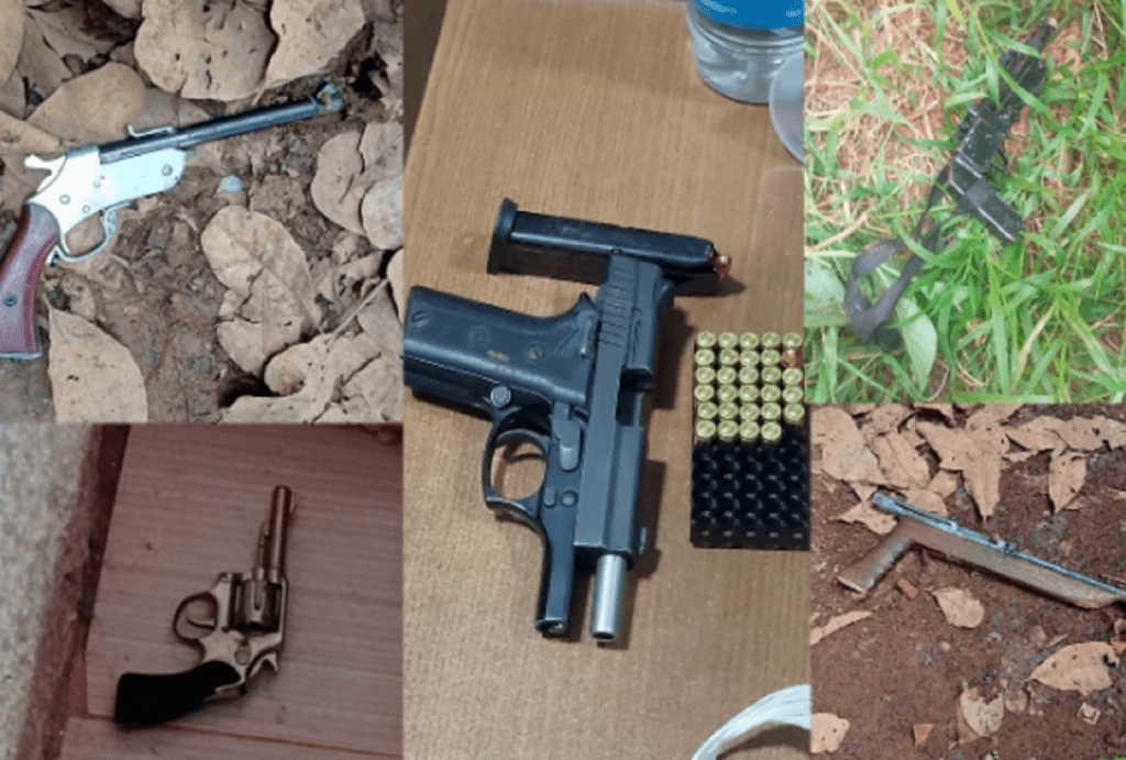 Ação integrada prende 10 pessoas e apreende armas de fogos em Senador Guiomard 2 Ação integrada prende 10 pessoas e apreende armas de fogos em Senador Guiomard