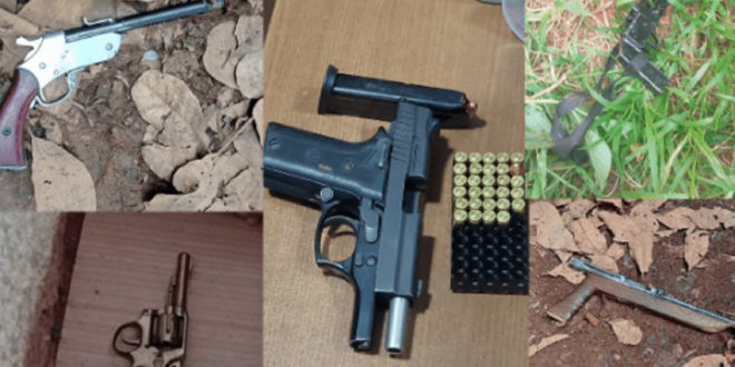 Ação integrada prende 10 pessoas e apreende armas de fogos em Senador Guiomard